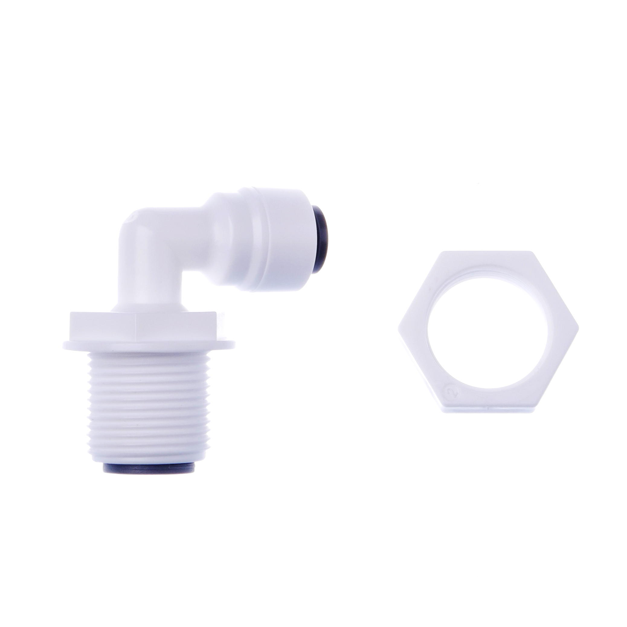 Фитинг угловой 1/4"- 5/16" трубка-резьба (1806-B)