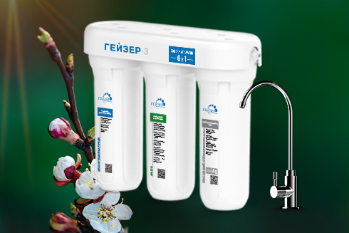 Акция! К 8 марта скидка 30% на выделенный ассортимент фильтров для воды Гейзер