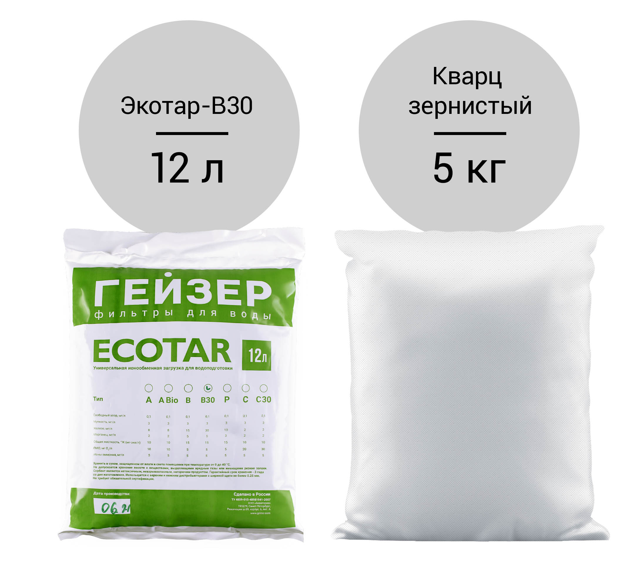 Комплект загрузки для Гейзер-WS 0835 Aquachief (B30)