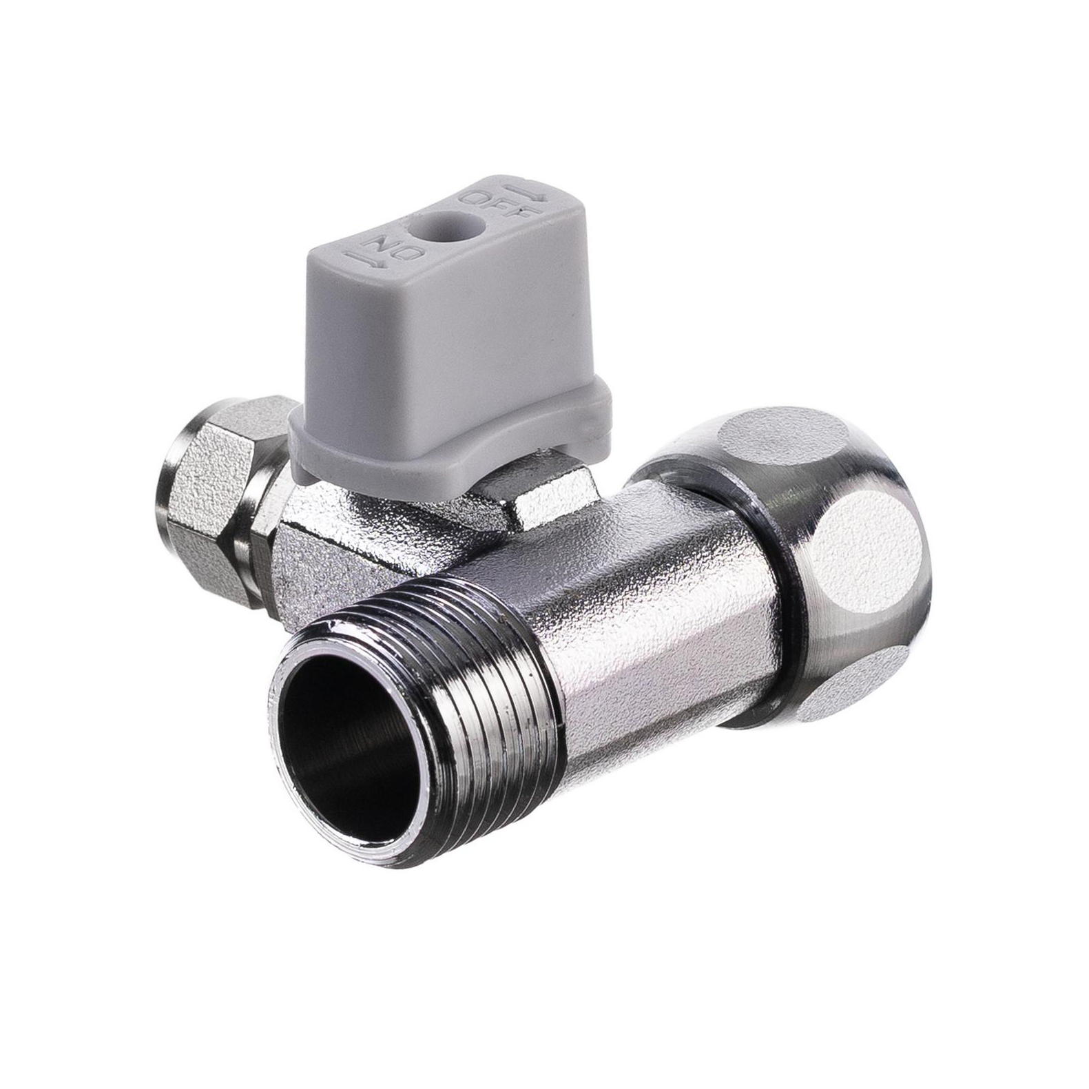 Адаптер-вентиль 1/2x3/8x1/2"