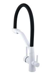 Смеситель с отдельным краном питьевой воды Гейзер Ниагара, белый