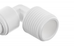 Фитинг угловой 1/4" - 3/8" трубка-резьба ME0406