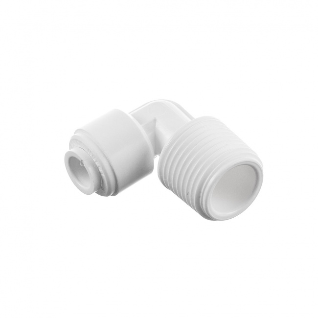 Фитинг угловой 1/4" - 3/8" трубка-резьба ME0406