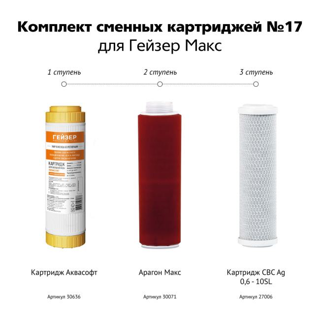 #NAME# картридж для магистрального фильтра Гейзер
