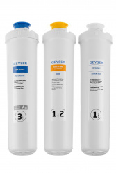 Комплект сменных картриджей для фильтра Гейзер Оптима Старт