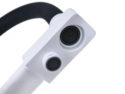 Смеситель с отдельным краном питьевой воды Гейзер Ниагара, белый